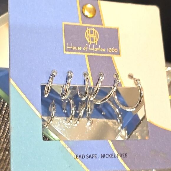 House Of Harlow 1960 3-PC Drop Hoop Earring Set - Picture 5 of 6